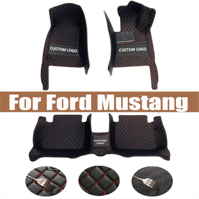 

Car floor mats for Ford Mustang 2015 2016 2017 2018 2019 2020 2021 2022 Custom auto foot Pads automobile carpet cover