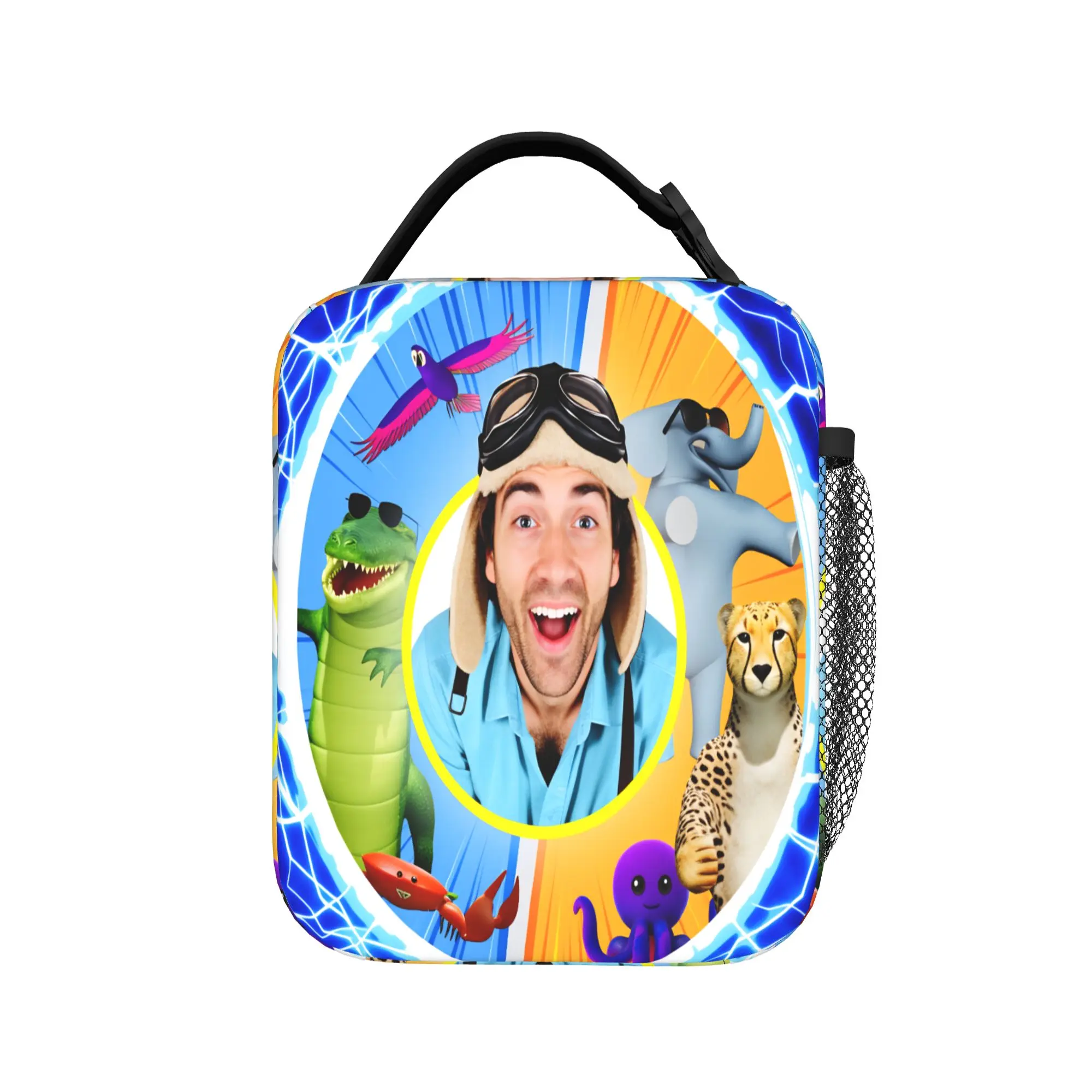 Danny Go Animated Programs Lunch Bag Picnic Lunch Box For Women Aesthetic Print Tote Food Bags Oxford Portable Cooler Bag