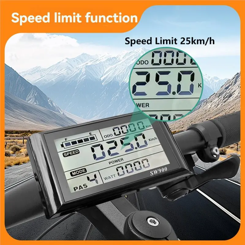 ABJM-XT150 3-Mode Electric Bike Controller 45A 36V 48V 52V With SW900 Display For 2000W Brushless Motor Accessories