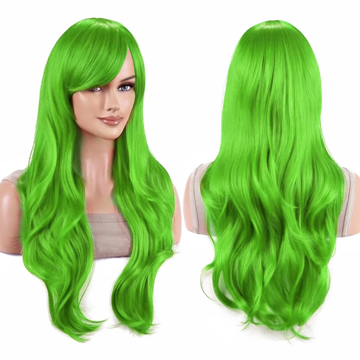 Synthetische Haare Rosa Wellige Lolita Cosplay Perücke Anime Perücken Yuno Gasai Halloween Kostüm Krul Tepes Perücke für Frauen – Detail 6