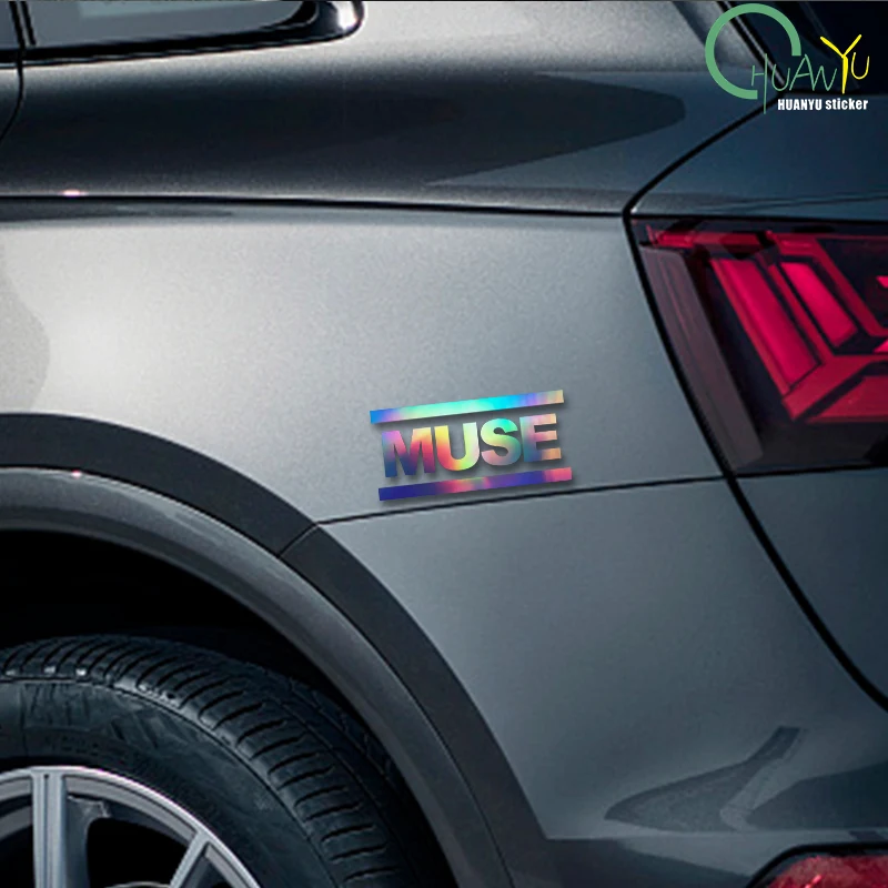 MUSE Creative Text Stickers Car Windows Motorcycle Body Stickers Reflective Waterproof Stickers