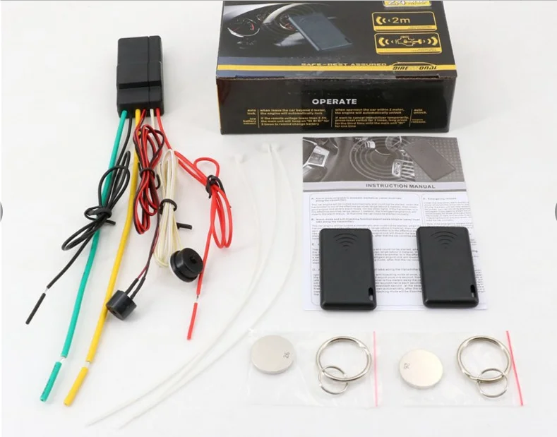 

Best 2.4GHz Car Immobilizer Alarm System with One-Way Ignition Control Anti-Robbery & Stoppage Features for 12V vehicle