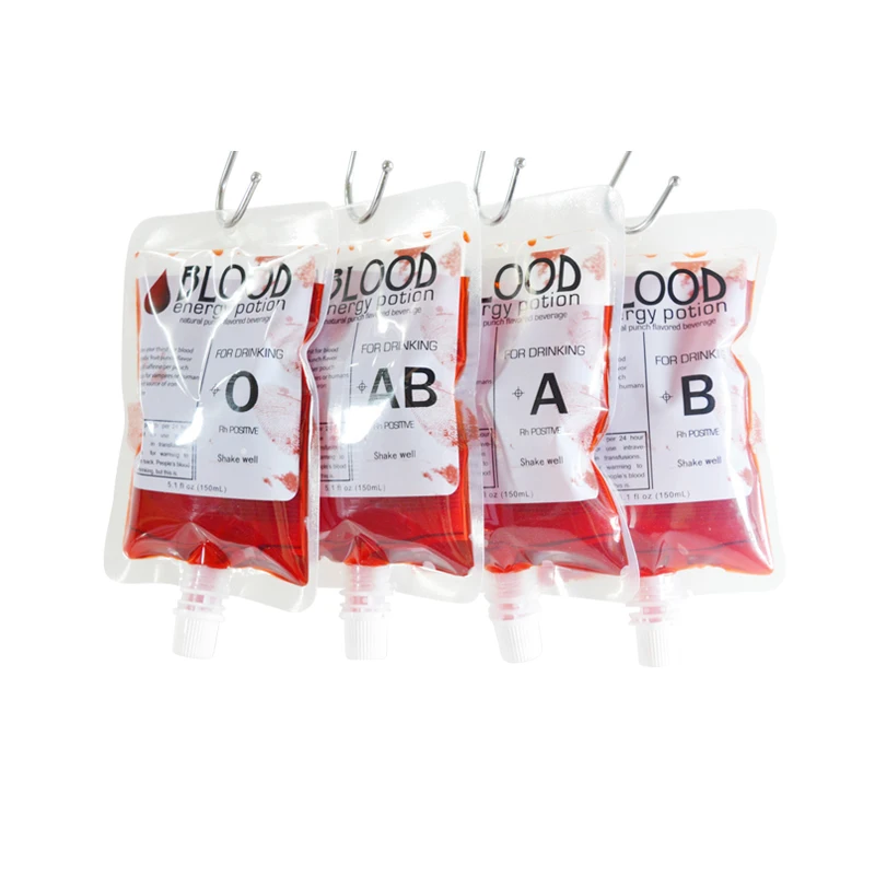 Bolsa con boquilla de 150 ml, 20 unidades, para líquidos, bebidas, sangre artificial, poción energética, para fiestas de Halloween, suministros para bares, fiestas infantiles, manualidades.