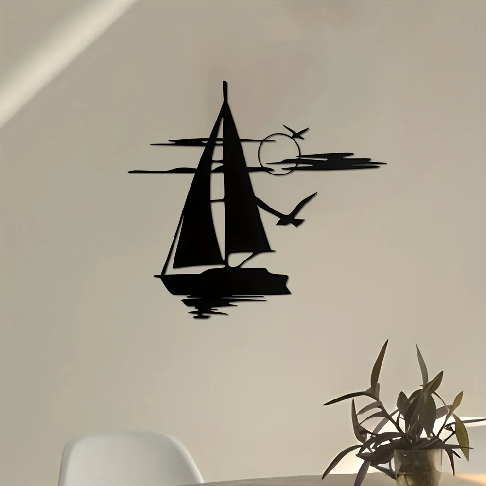 The Floating Boat Art Wall Sticker Is Suitable For Decorating Living Rooms Bedrooms and Dining Rooms With Artistic Walls