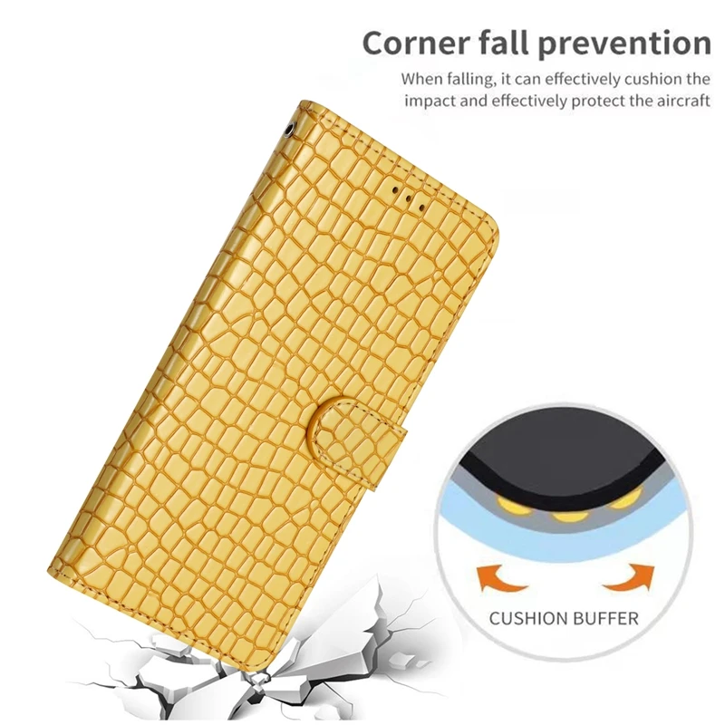 Fashion Crocodile Skin Wallet Case For Redmi Note 12 5G 22111317I Capa For Xiaomi Redmi Note12 Pro 12S Note11 Pro 11S Flip Cover