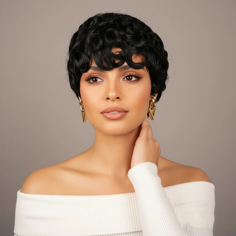 Egg Curly Short Pix… - image