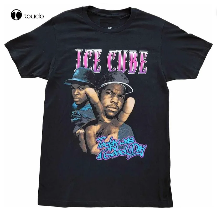 New Men'S Ice Cube Today Was A Good Day Black Vintage Hip Hop Rap T-Shirt Tee Tee Shirt