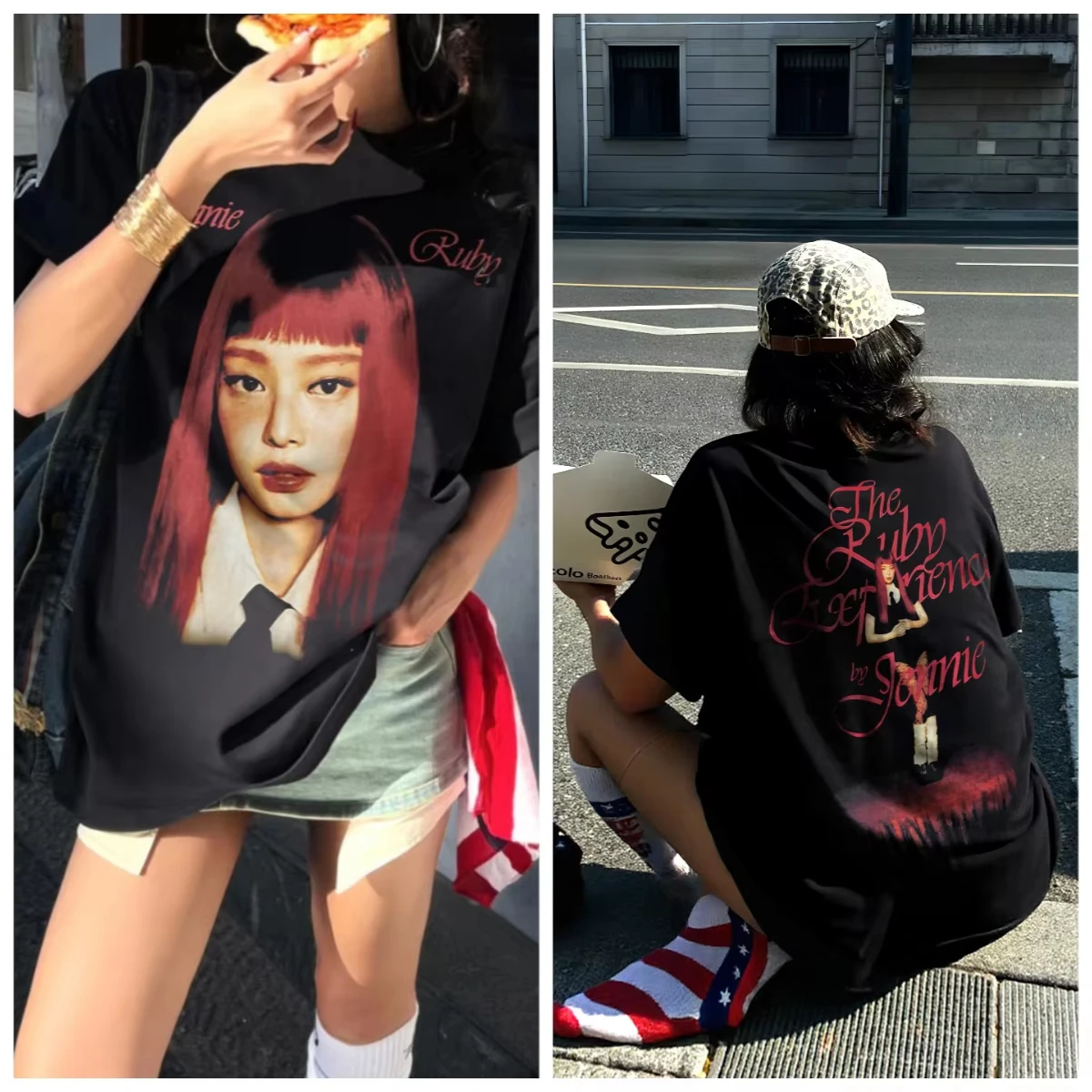 Jenny Kim Ruby Album T-Shirt Cotton Graphic Tee Men Women Summer Streetwear
