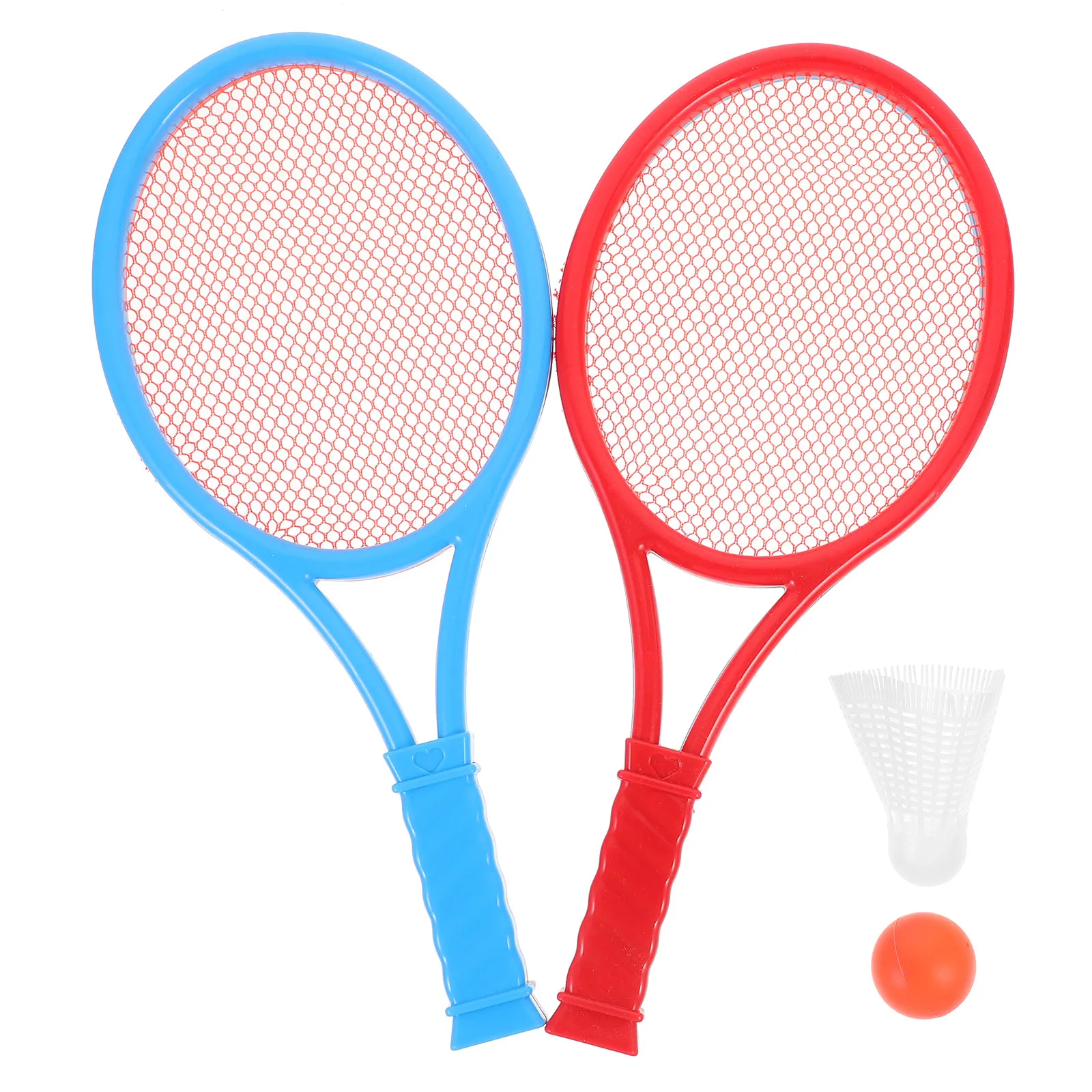 1Set Childrens Tennis Racket Set Safe Premium Plastic for Parent-Child Play Kindergarten Sports Learning Gift Festival Fun