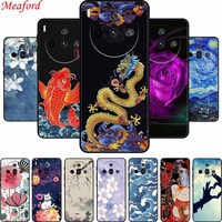 3D Relief Emboss Case For ZTE nubia Z60S Pro Z50s Pro Z70 Z50 Z60 Ultra Blade A75 A73 5G Black Silicone Soft Back Cover Case Bag