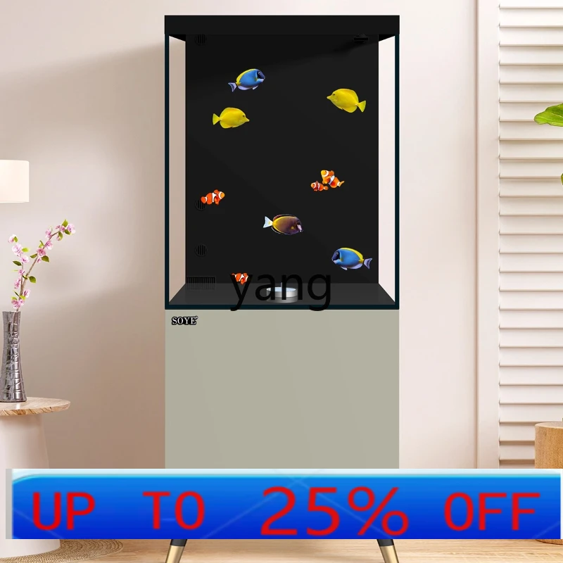 

LTT fish tank living room landscaping ecological plant back filter aquarium