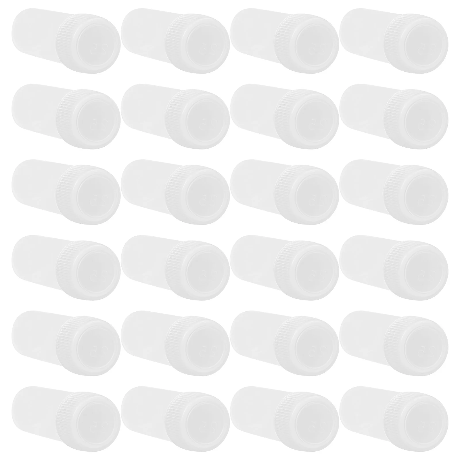 

50Pcs 5ml Transparent Plastic Vials Child-Resistant Caps Sample Containers Durable Pharmacy Bottles Transparent Bottle
