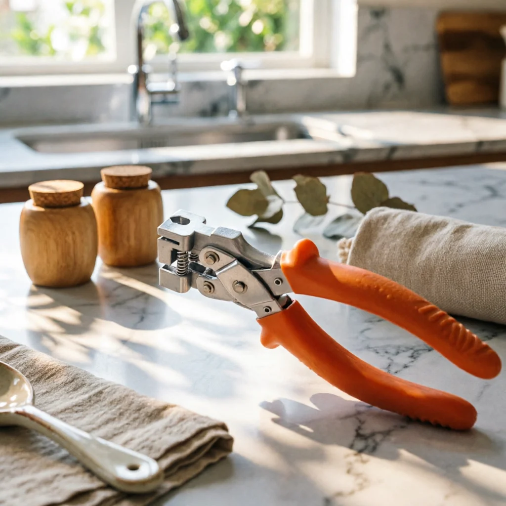 Hemming Plier with Spring-Loaded Return Mini Straight-Jaw Forming Pliers Edge Seaming Pliers Ergonomic Tools Rust-Proof