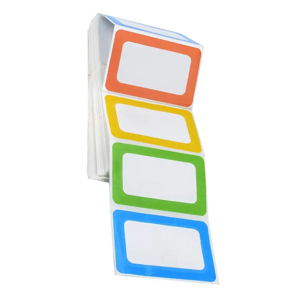 

300 шт. цветных наклеек для именных бирок, плотные, гладкие, самоклеящиеся этикетки для сортировки, для офиса, класса, совещаний, семейных мероприятий