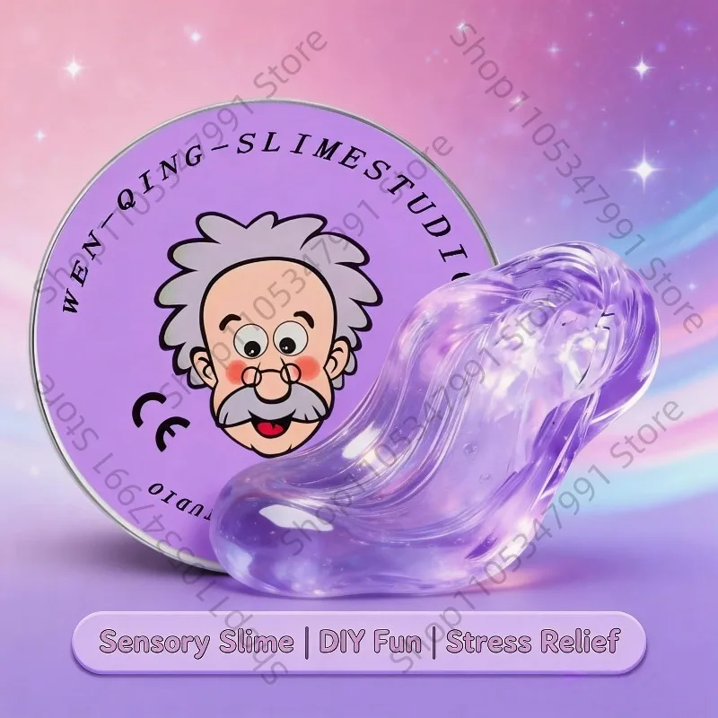 

Sensory Stress Relief Slime Gift - Reusable Bouncy Crystal Putty & Color Clay, Handmade DIY Mud for Kids' Focus & Relaxation