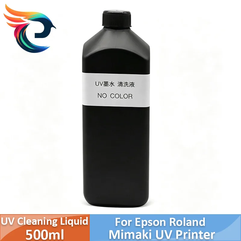 500ML UV Cleaning Liquid For Epson Roland Mimaki UV Printer Cleaning Fluid For UV Printhead Cleaning Solution UV Ink Cleaner