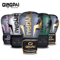 High Quality Leather Wear-Resistant And Breathable Boxing Gloves For Sanda Training, Thickened Protective Combat Gloves