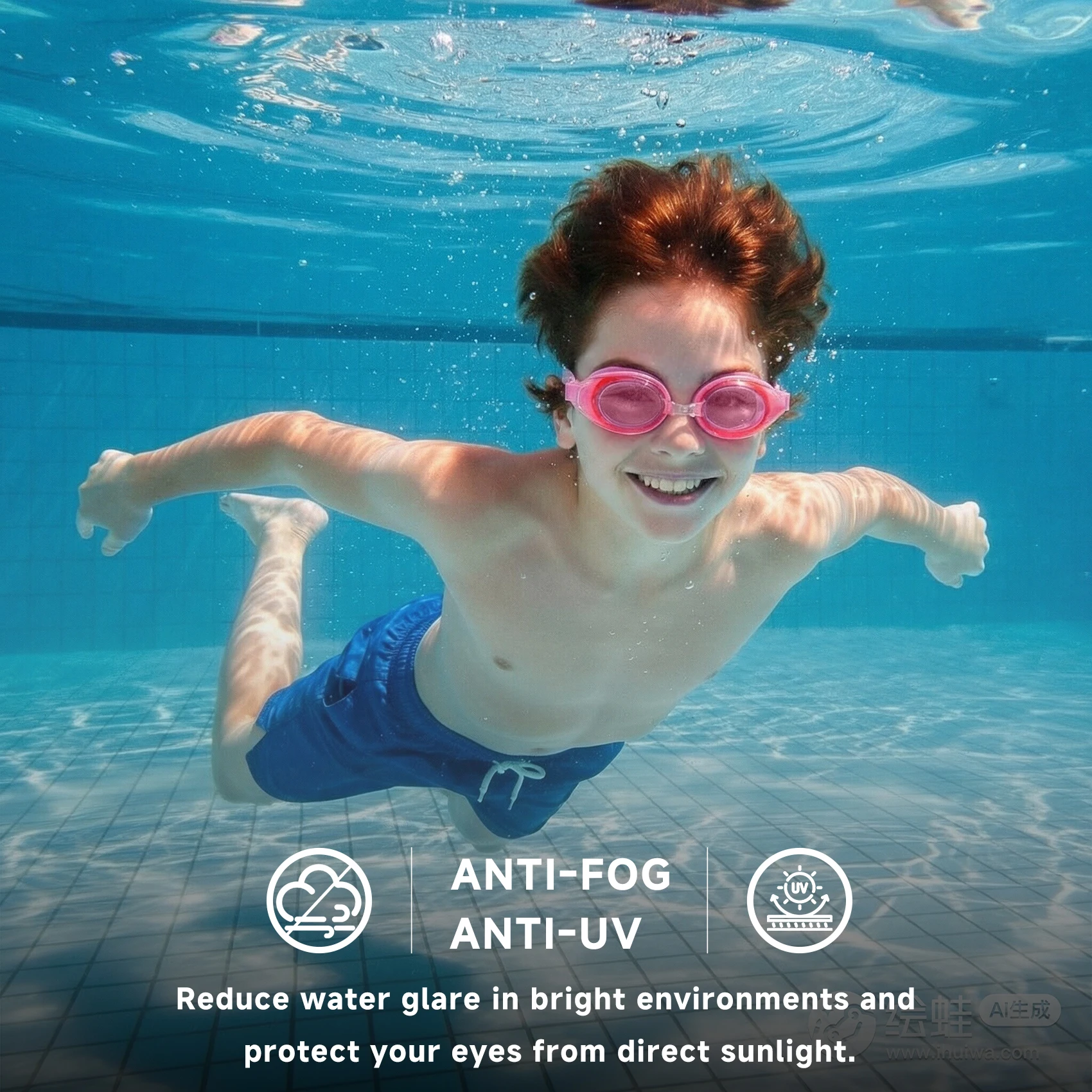 Schwimmbrille für Hyperopie-Myopie – Universelle, verstellbare verschreibungspflichtige Schwimmbrille für Erwachsene, Teenager und Kinder für verschiedene Augen – Detail 13