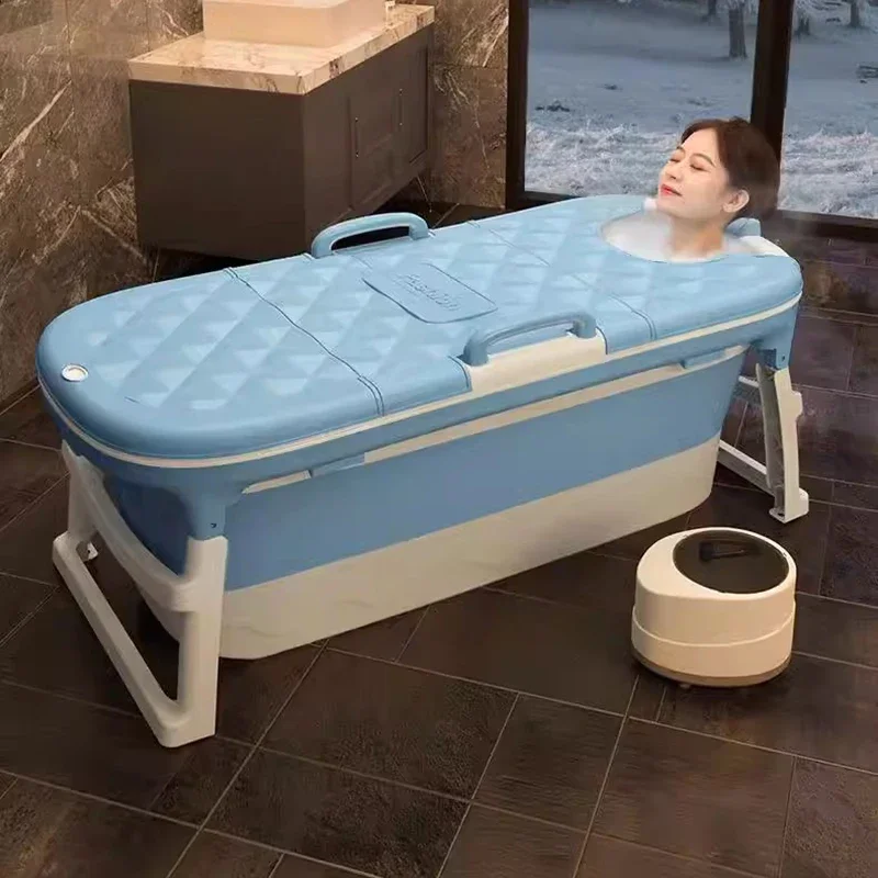 Foot Spa Ice Bathtub Baby Shower Swimming Inflatable Bathtub Adults Folding Mobile Athletes Sauna Portatil Bathroom Products