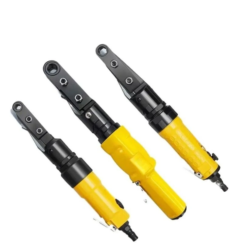Pneumatic Perforated Ratchet Wrench High Torque Nut Preload Tool Hollow Closed Thread Machining