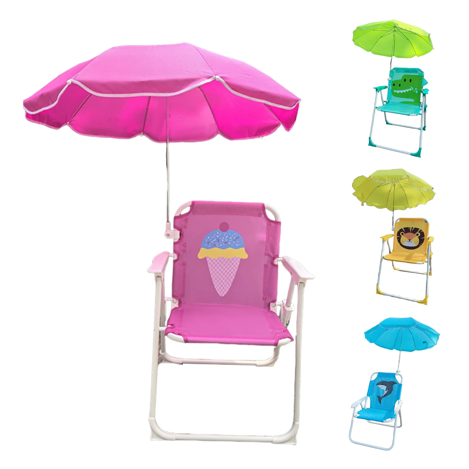 

Beach Umbrella Chair Beach Sand Chair With Umbrella Wear-Resistant Sand Seat With Shade For Pool Patio Garden Travel Lawn