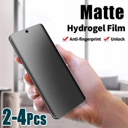 2-4pcs Matte Flexible Hydrogel Film for Motorola Edge 40 Neo 50 Pro Fusion Screen Protector Moto X50 Ultra G85 G54 Frosted Film