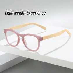 Natural Wood Legs Reading Glasses Blocking Blue Light Women&Men Computer Presbyopia Eyeglasses +1.0+1.5+2.0+2.5+3.0+3.5+4.0