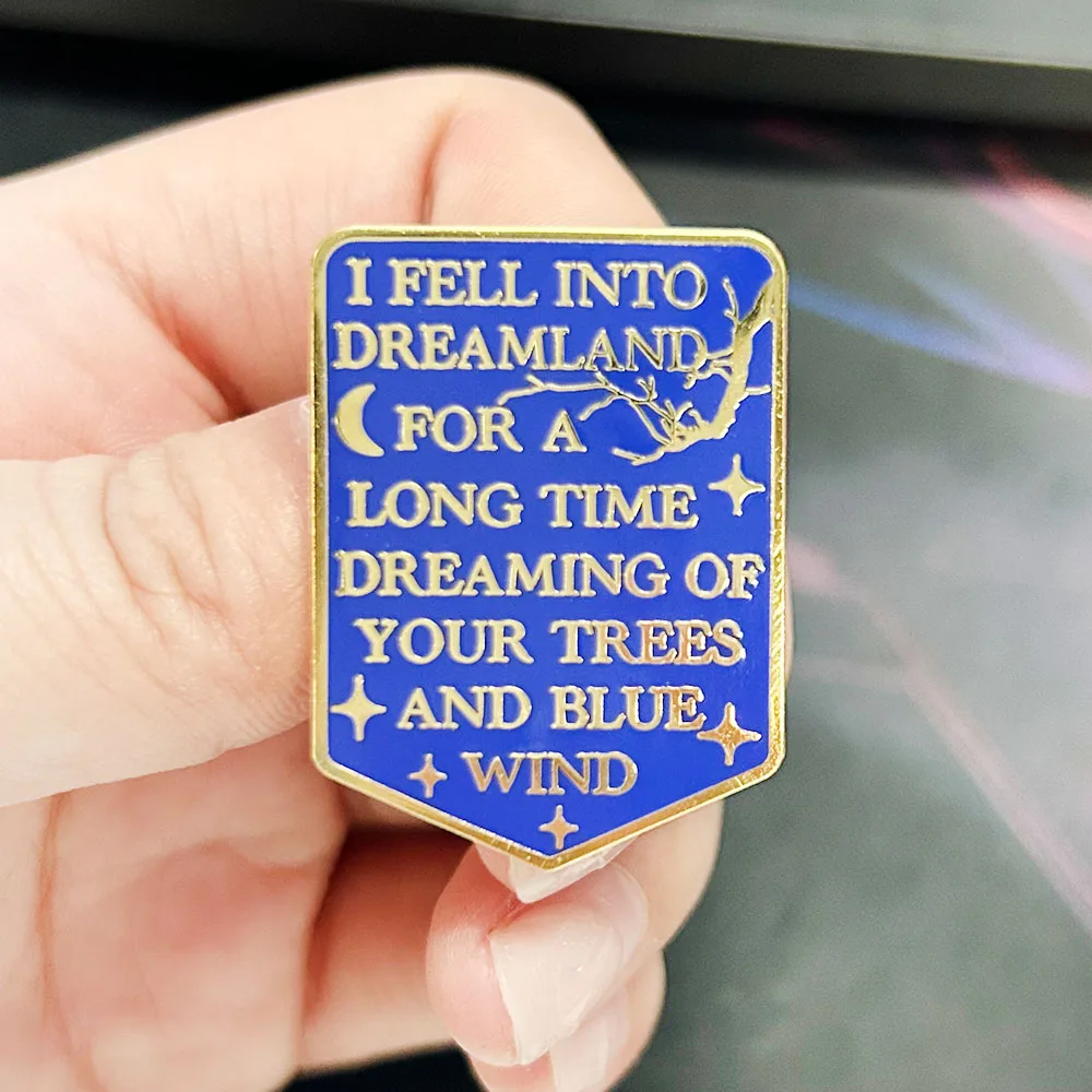 Hermann Hesse Spring Enamel Pin Poetry Badge Literature Lover Gift Collection I Fell Into Dreamland For A Long Time