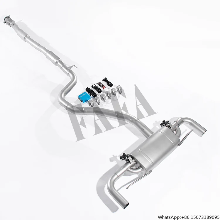 

Высокопроизводительная выхлопная система из нержавеющей стали для A45 2.0T: средняя и задняя секции, электрический клапан, глушитель