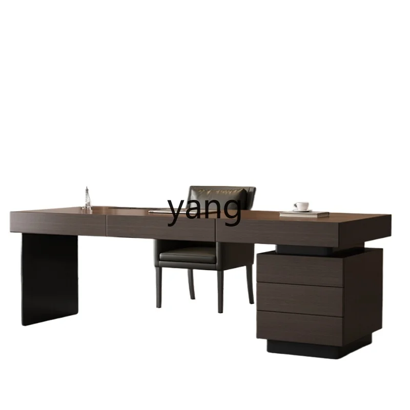 CX solid wood desk and chair combination light luxury design sense office simple study writing desk