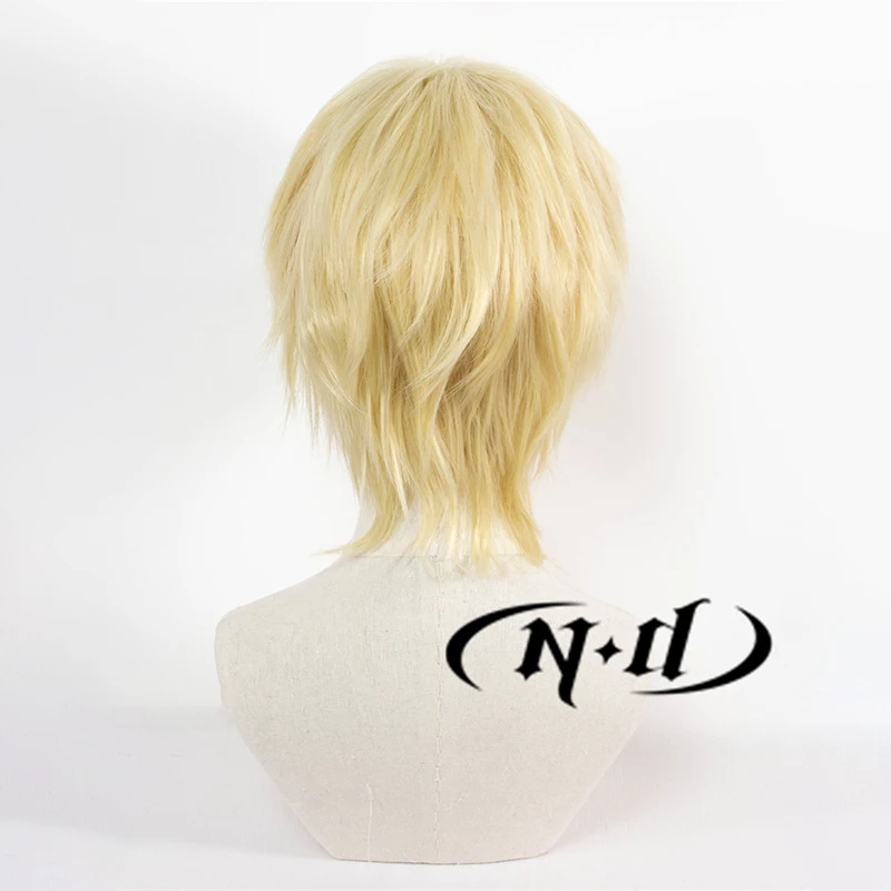 ND Kei Tsukishima Cosplay Wig Hairpiece Haikyu Anime Cosplay Hair Wigs for Comic Con Coser Costume Theme Party Heat Resistant