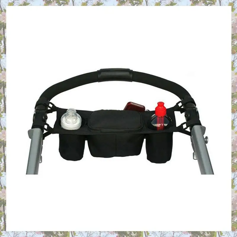 

Eco-Friendly-2X Pram Baby Holder Storage Cup Pushchair Bottle Stroller Buggy Bag Organizer