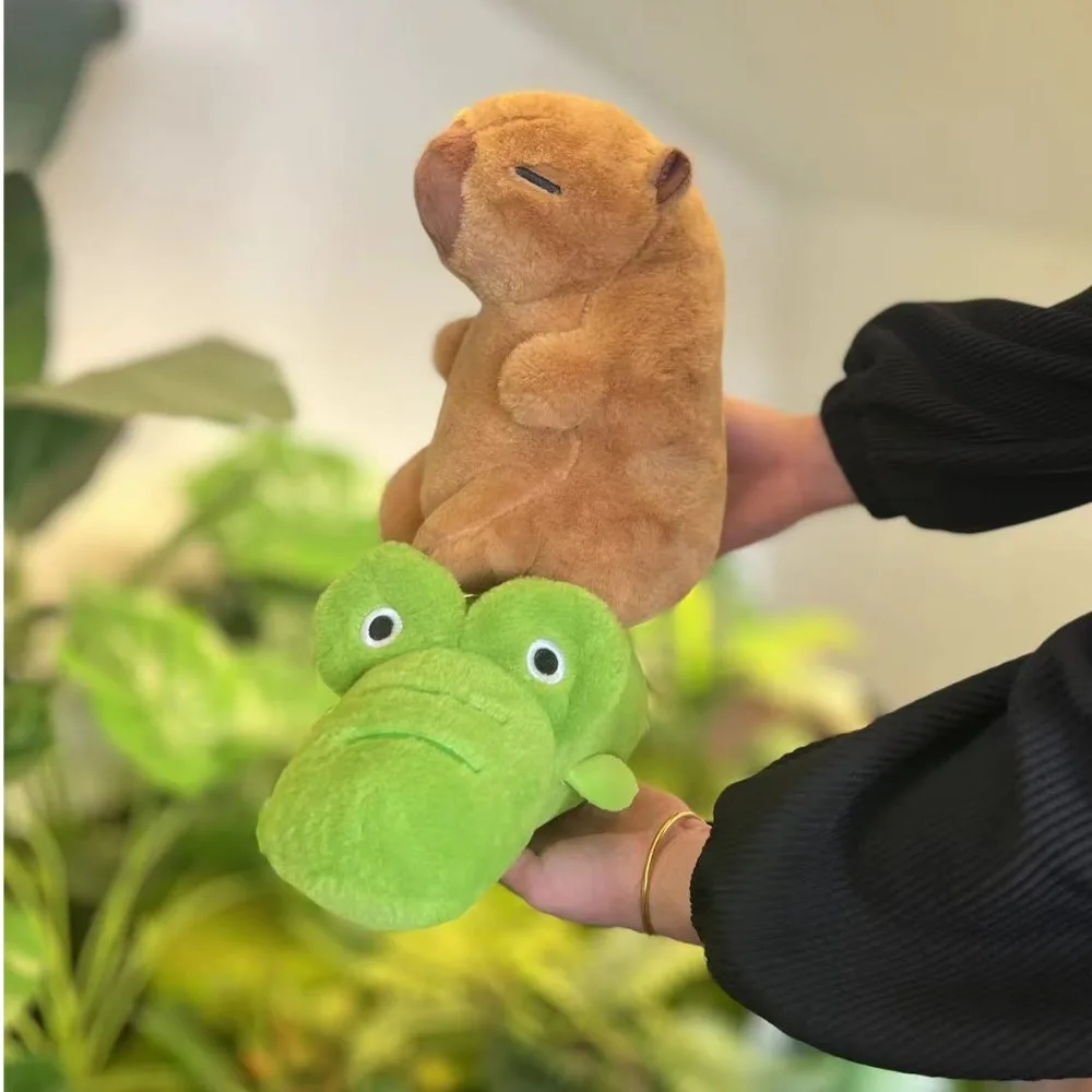 Jouet en peluche Capybara d'oie d'équitation, Capybara intéressant, jouet moelleux, crocodiles d'équitation douces, poupée en peluche Capybara