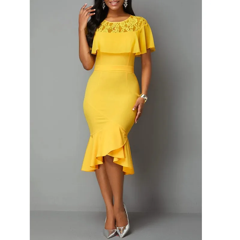 

Женское платье с круглым вырезом по индивидуальному заказу, элегантное женское платье с коротким рукавом и цветочным принтом, черное платье макси с карманом, халат для выпускного вечера d