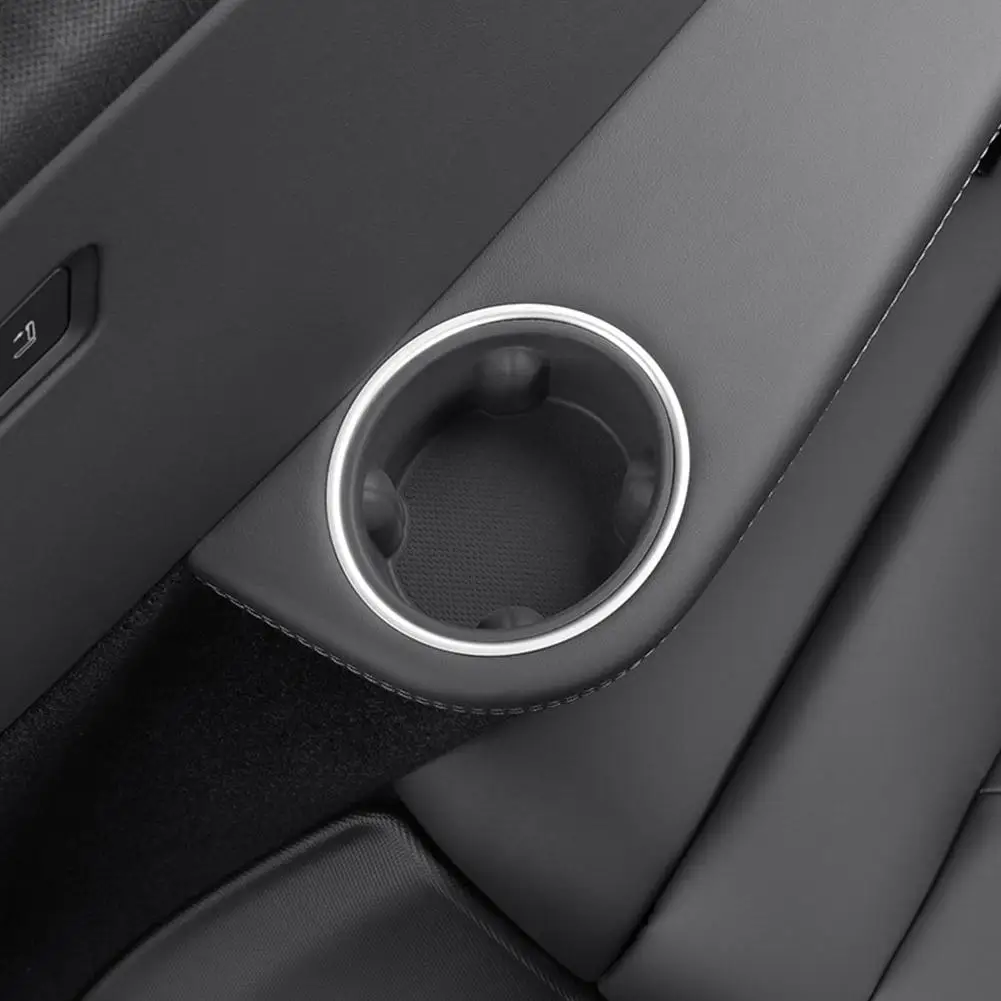 2Pcs Silicone Cup Holder For Tesla Model YL 2026 3rd Row Anti-Slip Cup Holder Adapter Interior Expander Storage Organizer