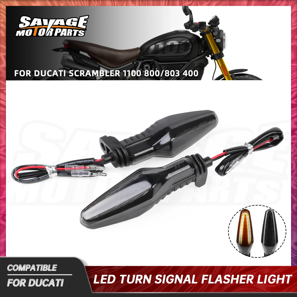 

Мотоциклетный дымовой светодиодный указатель поворота для DUCATI Scrambler 1100 800/803 400 Sport Pro, ночной экран, передняя и задняя мигалка, мигалка