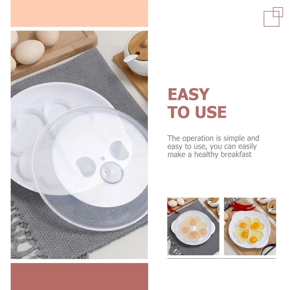 

Microwave Egg Steamer Lightweight Household Egg Cooker Mold Tray Easy Clean Dishwasher Safe Home Kitchen Accessory