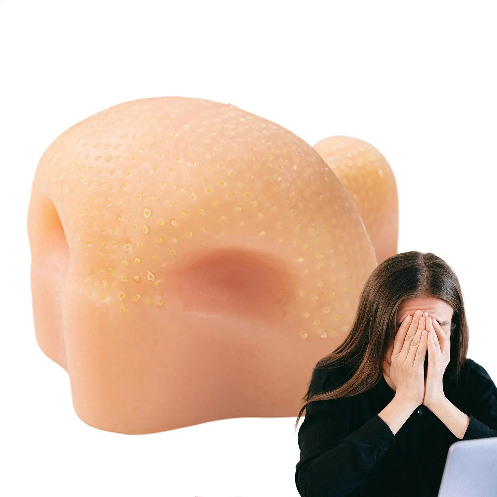 Realistic Pimple Popper Fidget Toy Reusable Sensory Stress Reliever For Anxiety, Simulation Blackhead Squeezing Toy