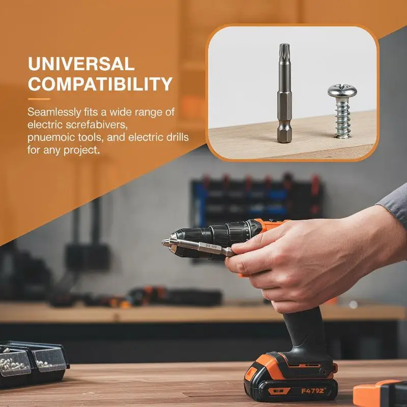 8/11Pcs S2 Torx Screwdriver Bit Set With Bag 1/4'' Shank Hex Wind Drill Head 100mm 150mm Screw Wrench Magnetic Star Hand Tool