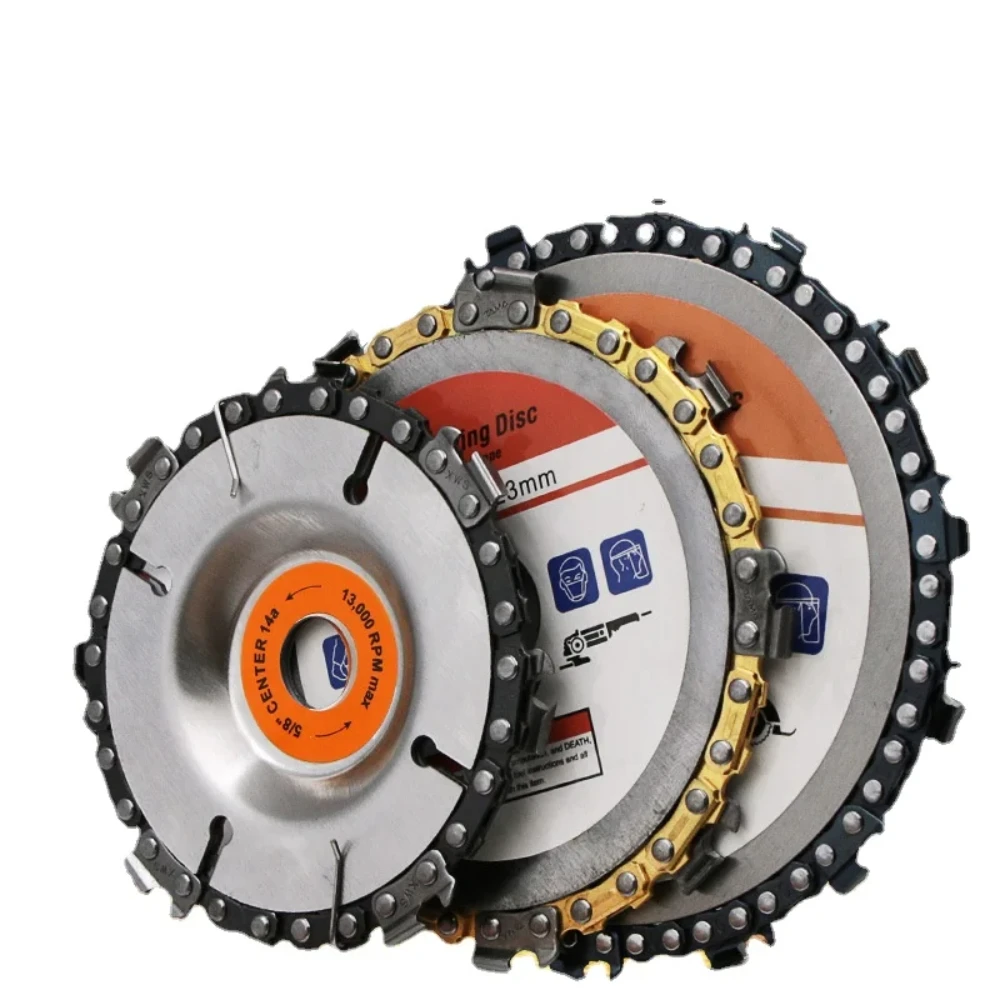 Angle Grinder Chain Disk / Wood Slotting Saw Blade / Woodworking Chain Disk Cutting Blade / Woodworking Tools
