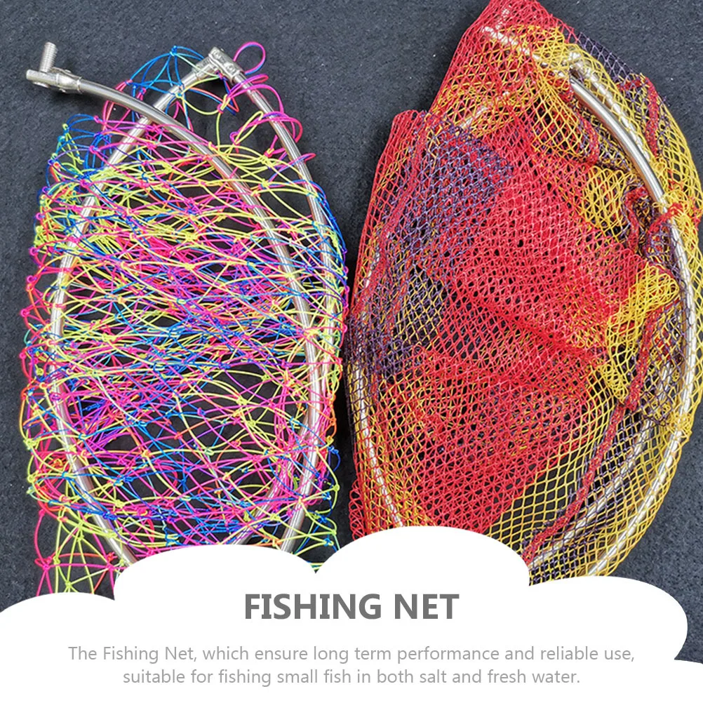 

Foldable Fishing Net Lightweight Nylon Mesh For Saltwater Freshwater Fish Landing Catching Tool Portable Fish Catching Supplies