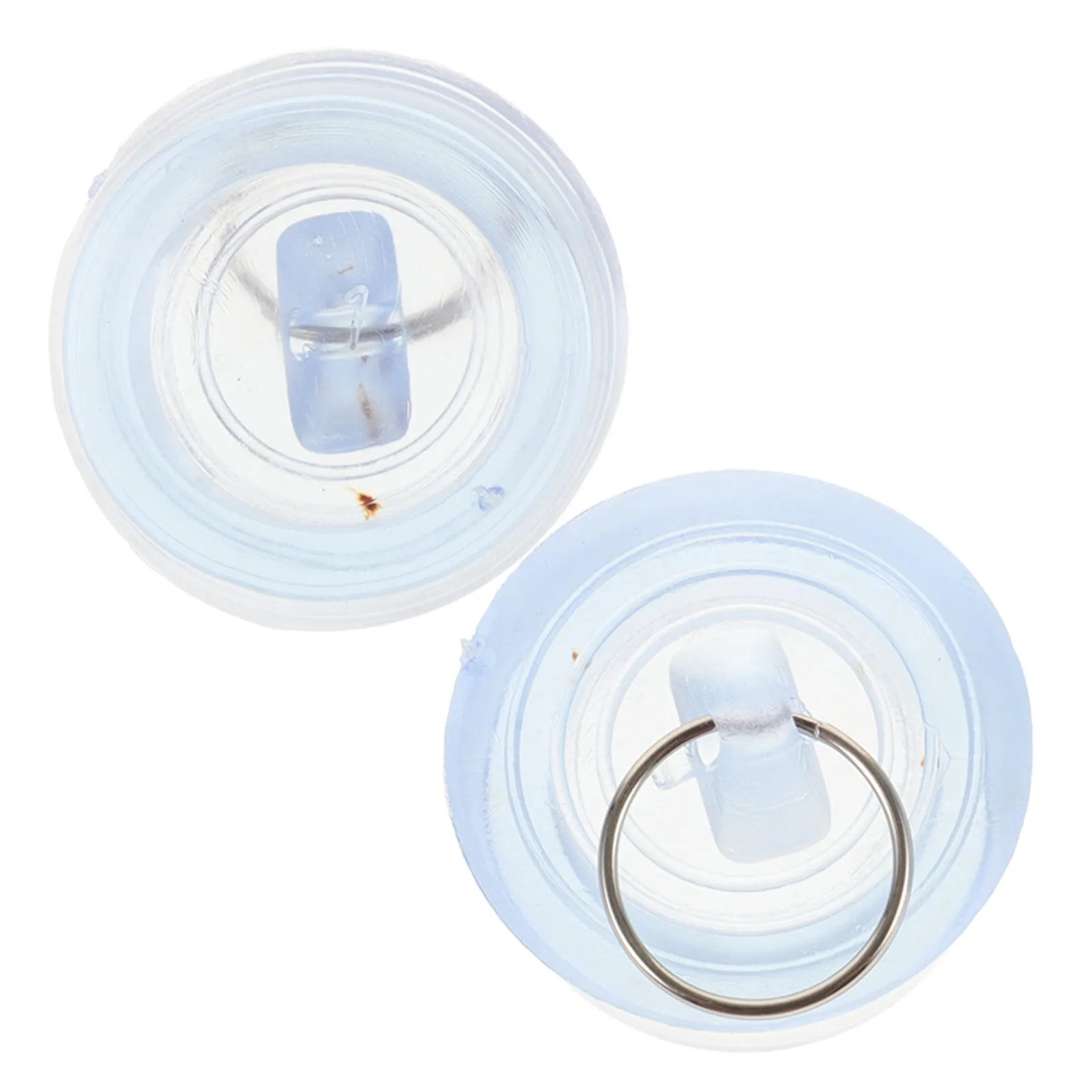 

2Pcs Dual Function Sink Stopper for Kitchen and Bathroom Plastic Drain Cover Grip Base Fits 1.25 to 1.75 Inch