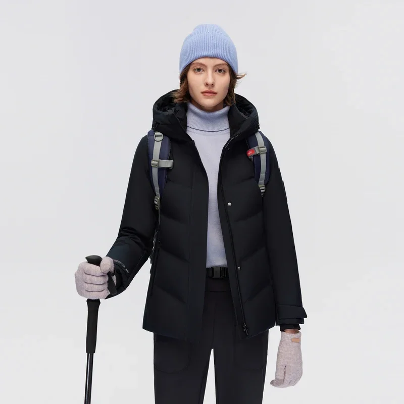 

BOSIDENG чрезвычайно холодная зимняя куртка на 90% гусином пуху для женщин -30 ℃ теплая куртка глубокая зимняя утепленная Теплая