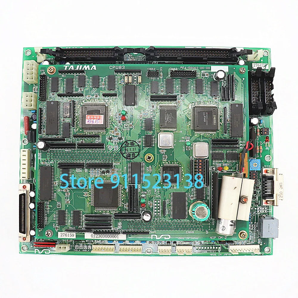 0J2303000001 0J2304000034 Tajima Embroidery Machine Spare Parts Original Good Condition Tajima CPU83 And CPUI/F83 Board Card