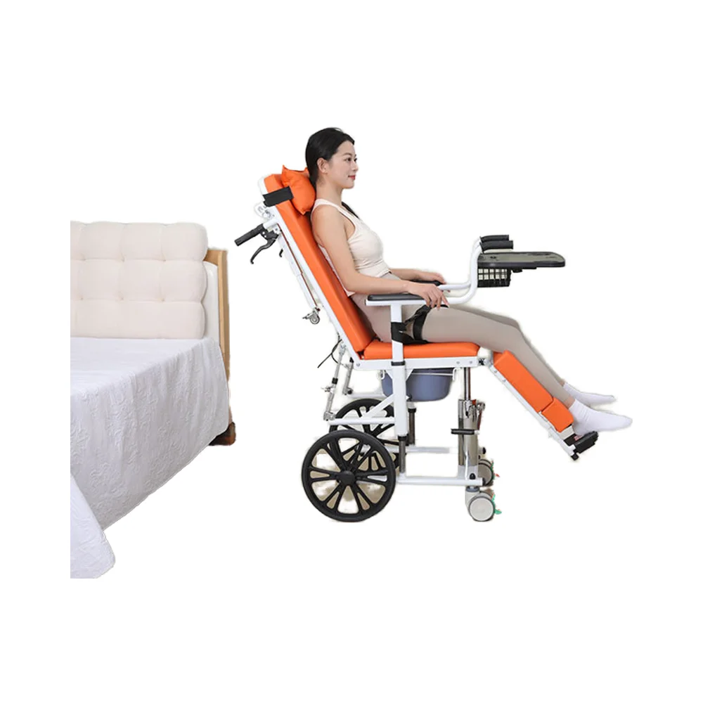 

Складное регулируемое 180-градусное лежачее плоское кресло для переноса пациентов и инвалидов, кресло для переноски