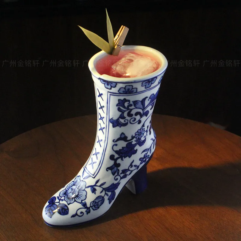 Jin Mingxuan Personalized Ceramic TIKI Cup Tiki Cup Boots Styling Chinese Style Creative Cocktail Cup