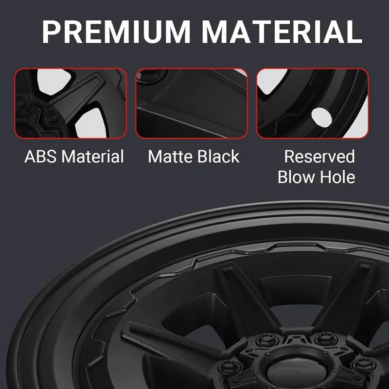 4PCS Hub Cap Performance Replacement for Tesla Model Y Wheel Cap 19-Inch Automobile Hubcap Full Rim Cover Accessories 2019-2024