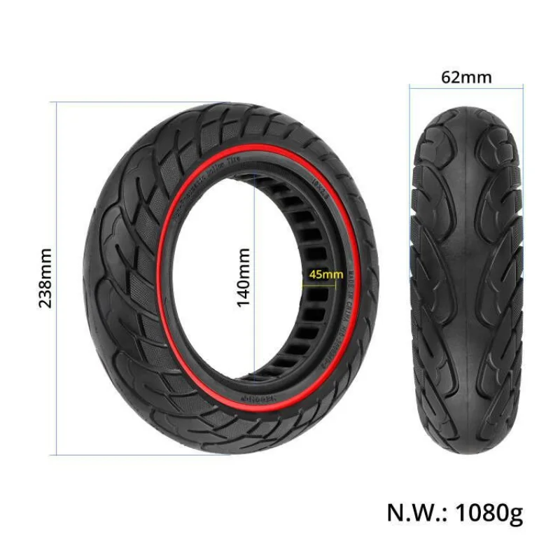 Mi 9 G30 Scooter 10*2.5 Solid Tire Max Honeycomb Solid Run-Flat Tire