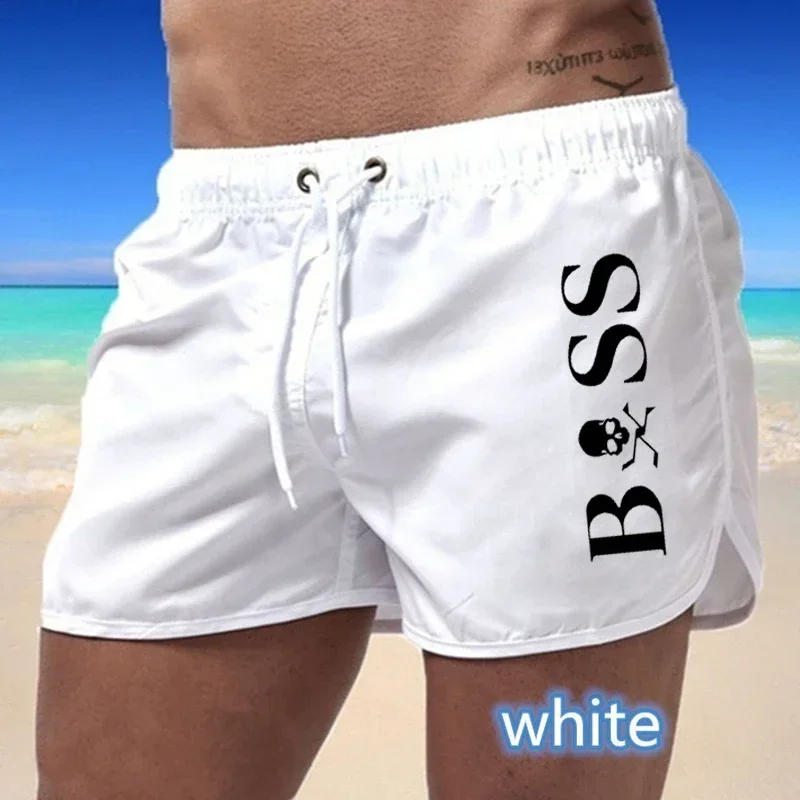 Men\'s beach shorts, sexy swimsuit, colorful swimsuit, surfing suit, informal quick drying sports pants, 2024