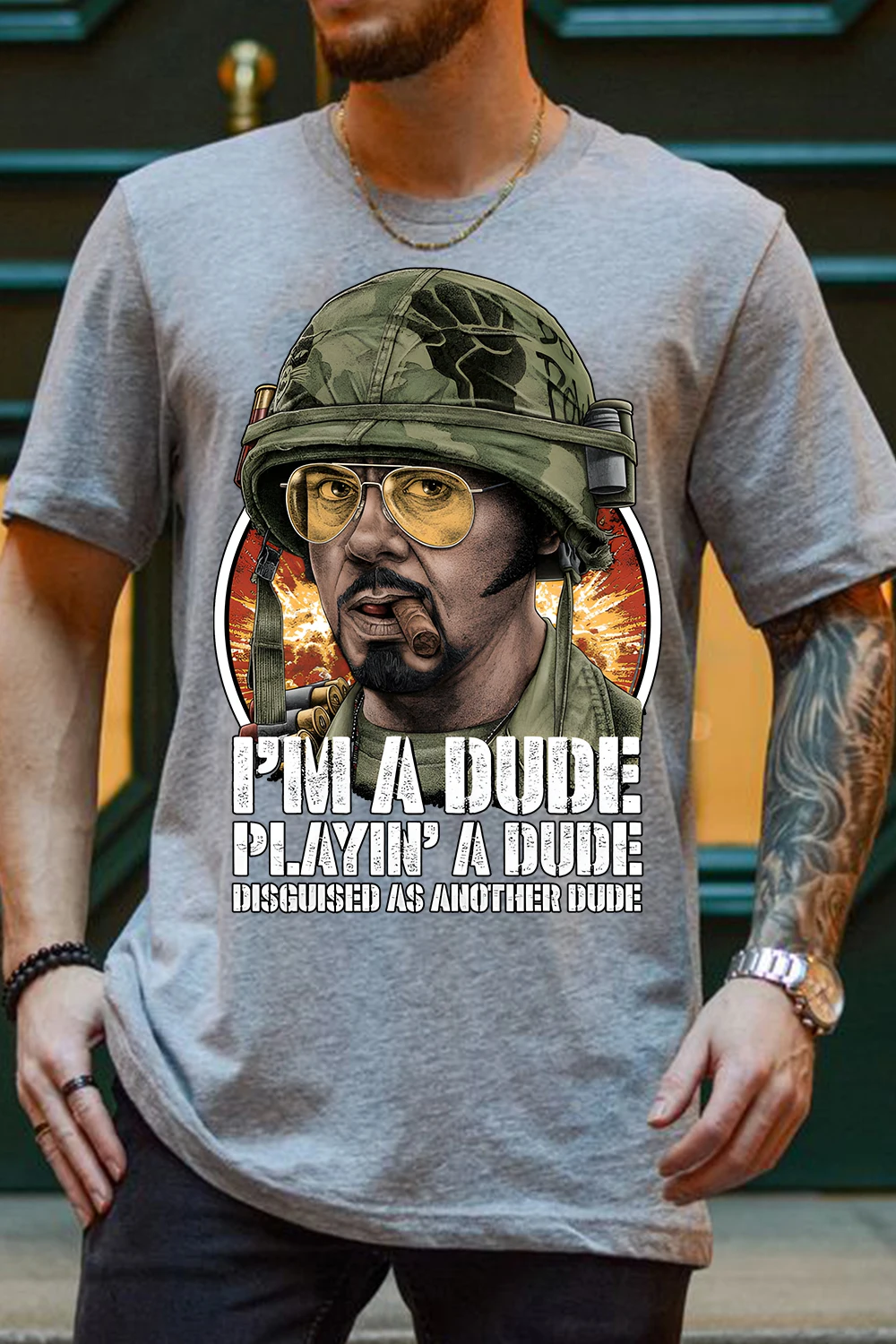 Summer Casual Cotton Overszied T-Shirt Men Women Tropic Thunder Graphic Short Sleeve Streetwear Hip Hop Harajuku Clothing Tees